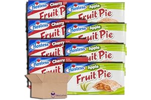 Tribeca Curations | Cherry and Apple Fruit Pie Combo, 4.5 Ounce, 8 Count