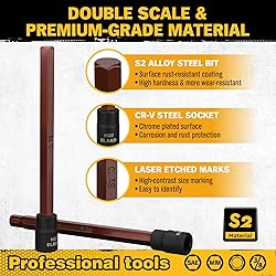 ELEAD Extra-Long Allen Hex Bit Socket Set: 20-Piece
