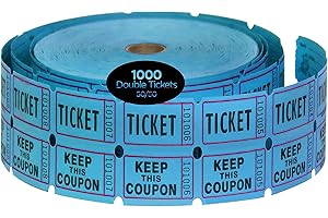 HENRY DOTS Raffle Ticket: Double Roll of 1000 Tickets (Blue)