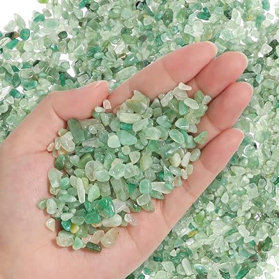 T4U Crystal Chips Stone Crushed Quartz Jade Pebbles 450g Fluorite Gravel