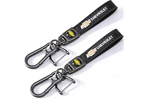 vinlley Leather Car Keychain Set – 2 Pack Zinc Alloy & Leather Key Ring, Stylish Key Fob Accessory for Men & Women