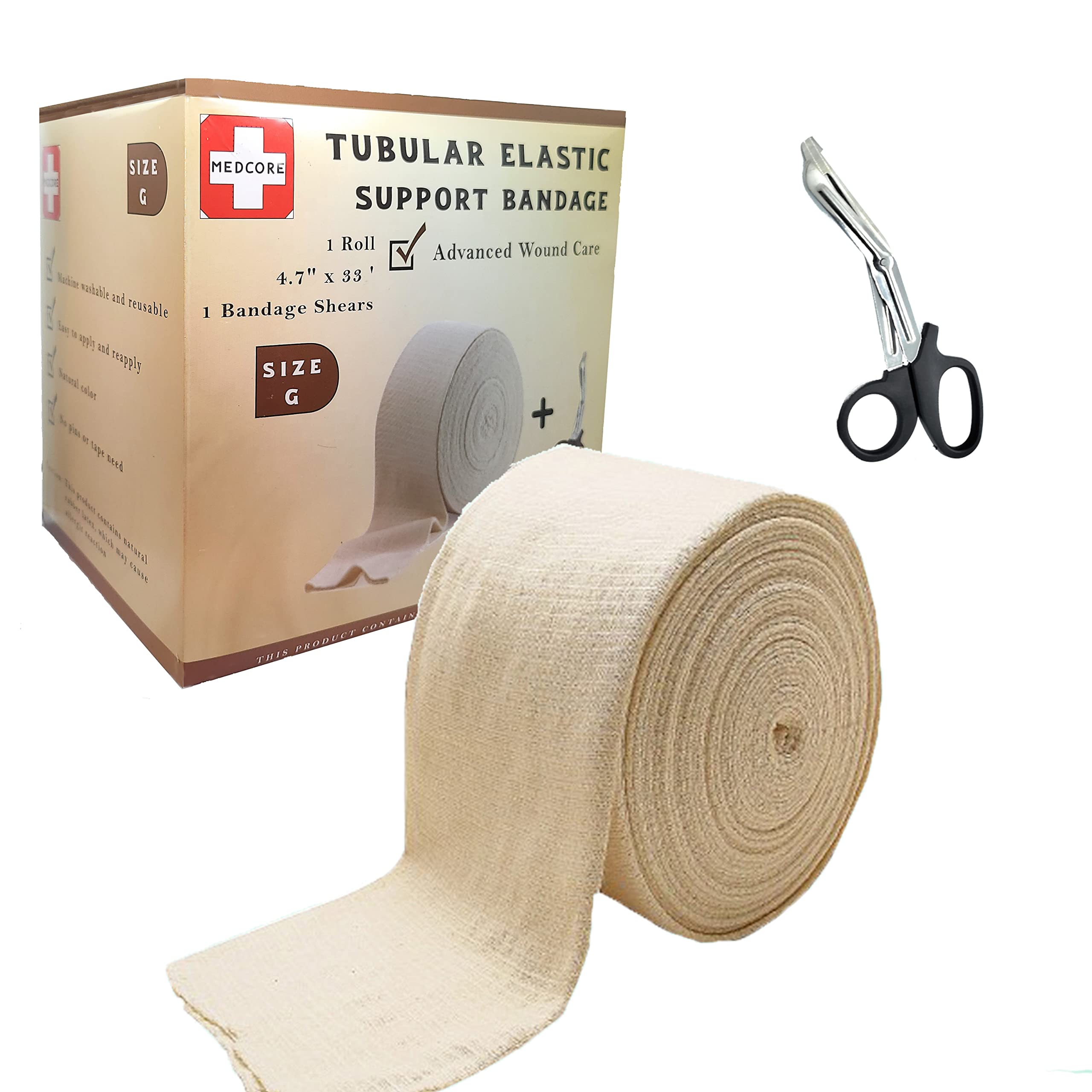Premium Elastic Tubular Medical Bandage Size G