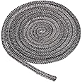 PATIKIL 5/16"x 118" Wood Stove Gasket, Graphite Fiberglass Round High-Temperature Resistance Seal Rope Replacement for Stoves Fireplace Door, Black