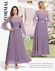Wedtrend Women's Bridesmaid Dresses, 3/4 Flared