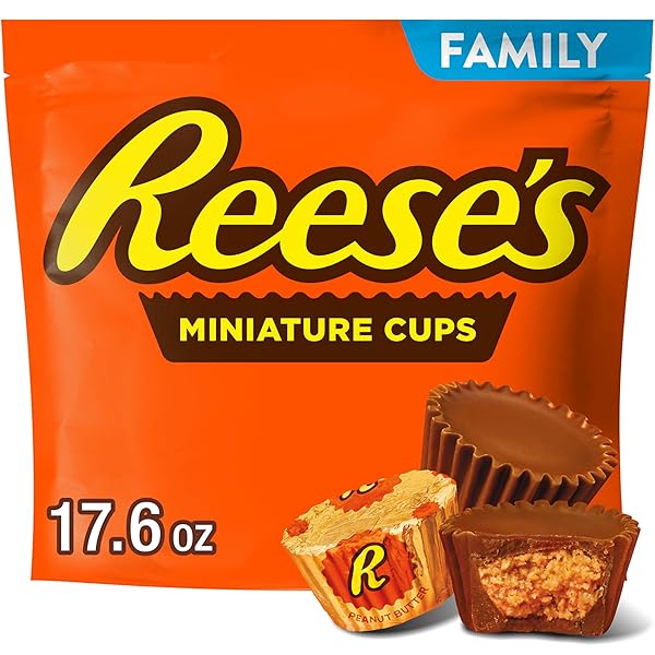 REESE’S MINIATURES MILK CHOCOLATE PEANUT BUTTER CUPS, CANDY...