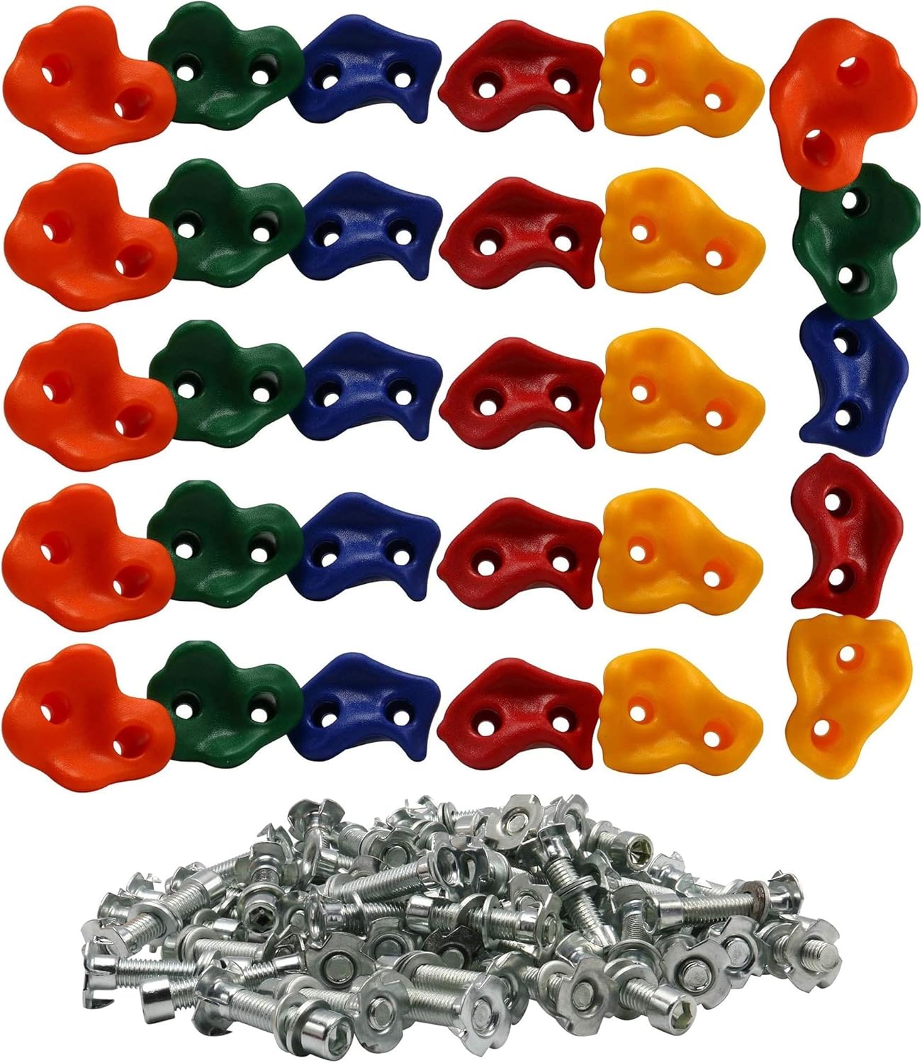 Amarine Made Climbing Holds-Rock Climbing Holds for Kids with Installation Hardware-Climbing Grips for DIY Rock Stone Wall (30-Pack) : Sports & Outdoors