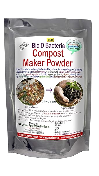 TSR Organic Fertilisers & Pesticides Compost Maker Powder Bio D Bacteria, 850 g