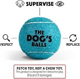 The Dog's Balls Dog Tennis Balls Blue Medium 12 Pack - Non-Abrasive Felt view 8