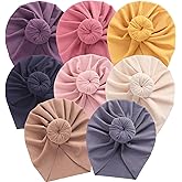 Baby Hats Newborn Baby Girls Turban Hospital Hat Infant Toddler Kid Hat Big Hair Bow Top Knot Head Wrap