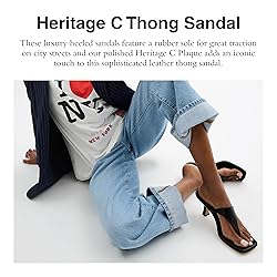 Coach Women's Heritage Hardware Thong Sandal