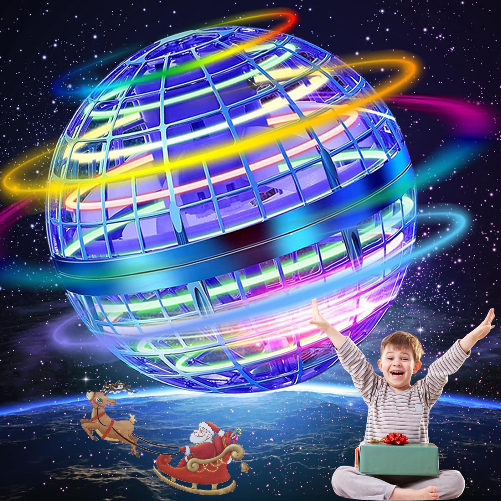 Photo 1 of ***MISSING PARTS***
Taikcsut 2025 Upgraded Flying Orb Ball Toy, Hover Boomerang Ball Spinner Mini Drone - Magic Floating Galactic Fly Spinning Orb, for for Boys Girls and 6-12 Age Kids