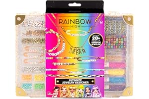Rainbow High Ultimate Jewelry Designer, DIY Jewelry Making Kit, Design 20+ Pieces of Jewelry, Great Weekend or Sleepover Activity for Girls, Bead Kit for Kids Teens & Tweens Ages 8, 9, 10, 11