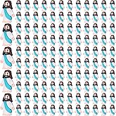 Barydat 200 Pack Mini Jesus Figurines Bulk Tiny Jesus Figures Pocket Rubber Toys to Hide and Seek Christ Savior Religious Party Favors for Halloween Church Sunday School Baptism Gifts(Cyan-Blue)