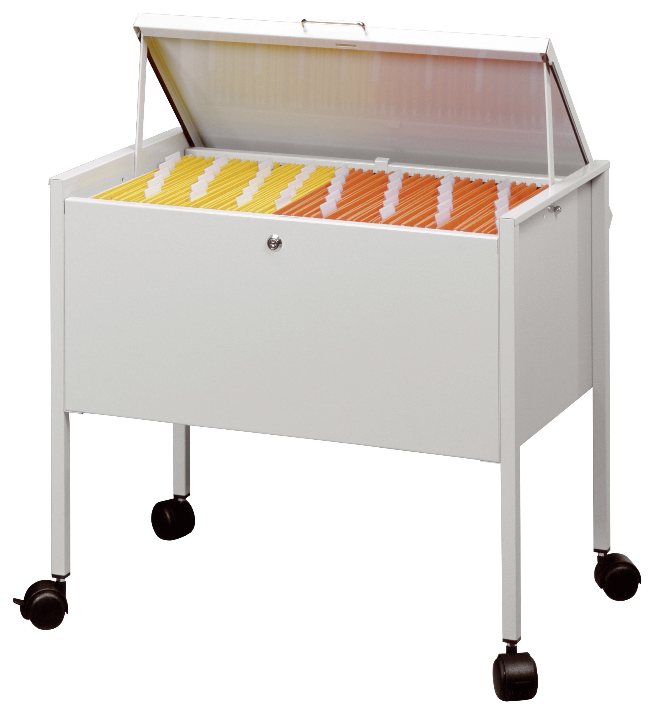 Durable ECO Suspension File Trolley | For 80 A4 Suspension Files | Made of Strong Steel | Grey Colour | Perfect For Filing & Storage In Offices