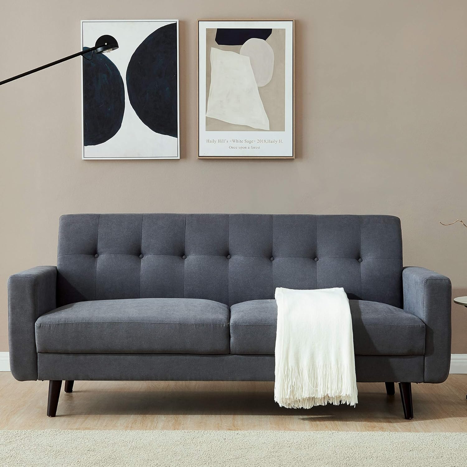 79 inch Polyester Fabric Couch,JULYFOX 