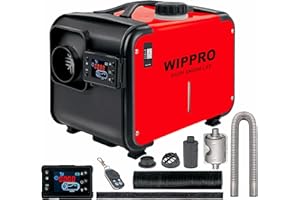 WOPLUSRO Diesel Heater 8KW, 12V Diesel Heater All in One, Diesel Air Heater with LCD Switch, Remote Control, Diesel Heaters for Campers, Car, RV, Truck (Fuel Efficiency and NO Ticking)