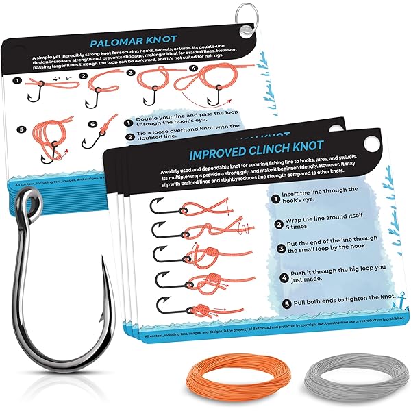Pro-Knot Saltwater Fishing Knots - Waterproof Plastic Knot Cards