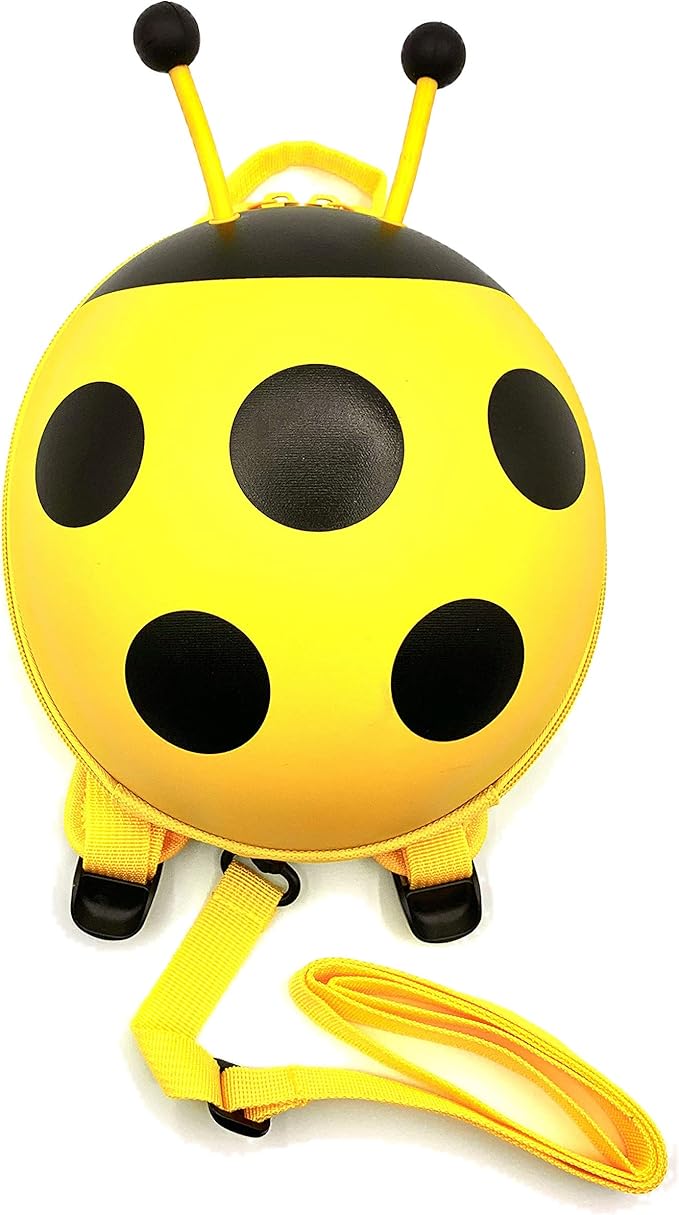 Amazon Co Jp Supercute てんとう虫のリュックサック ミニ ハーネス付き かわいい 触覚が動く 2歳から5歳までの男の子 女の子 きいろ 服 ファッション小物