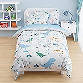 Dinosaur Duvet Cover Sets Twin Size for Kids Boys, Include 1 Polyester Comforter Cover 68x86 Inches and 1 Pillowcase 20x26 Inches, Comforter Not Included, Gift for Christmas Birthday