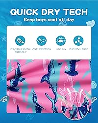 SURF CUZ Boys Swim Trunks Toddler Swim Shorts UPF