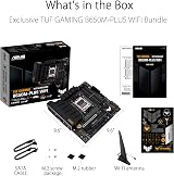 ASUS TUF GAMING B650M-PLUS WIFI AM5 Micro-ATX Motherboard DDR5 PCIe 5.0 M.2 view 2
