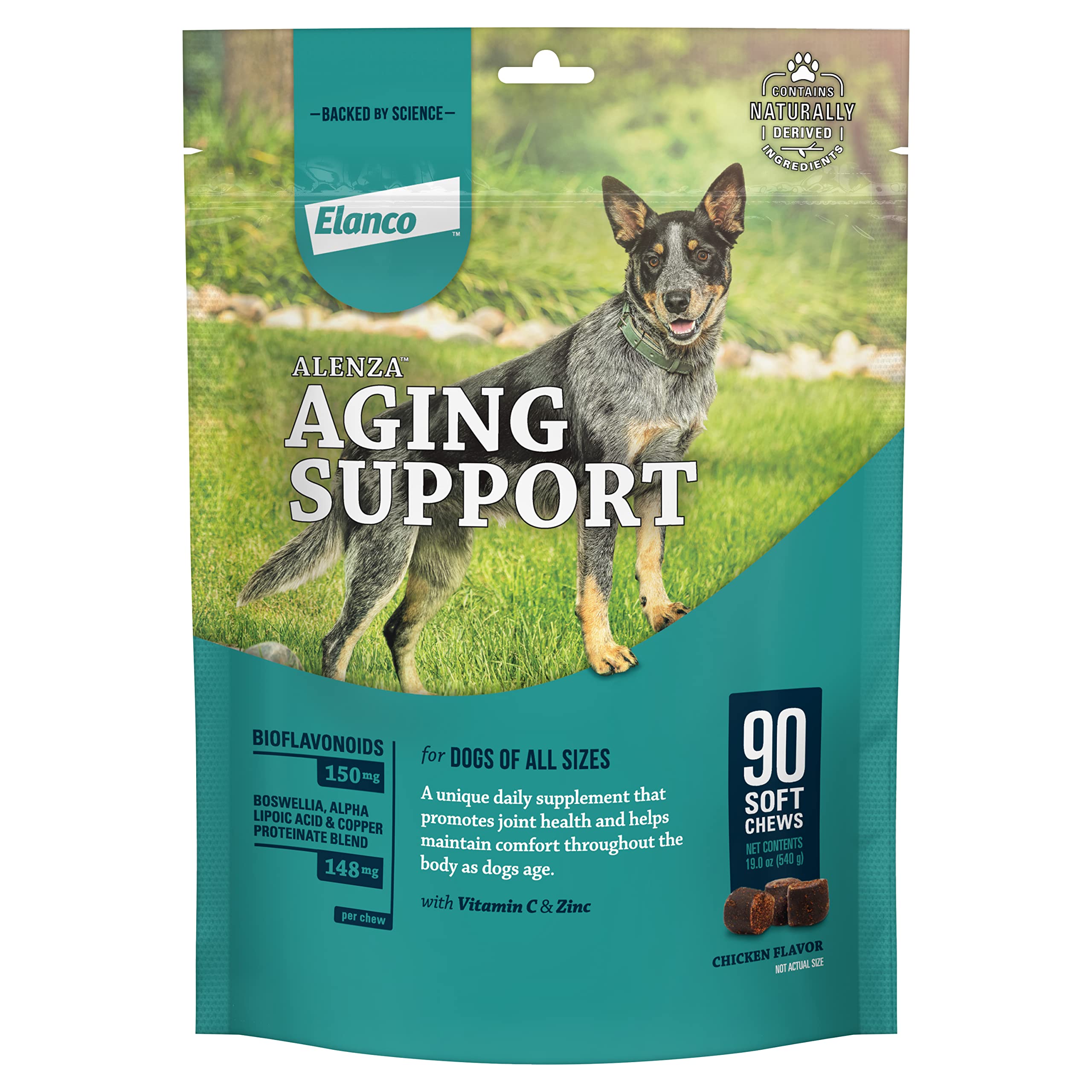 Elanco Alenza Soft Chews Aging Support for Dogs, 90 count, (86601710)
