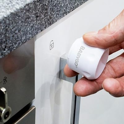 BABYGO Magnetic Child Safety Cupboard Locks 10 Locks 2 Keys 8 Corner Protectors