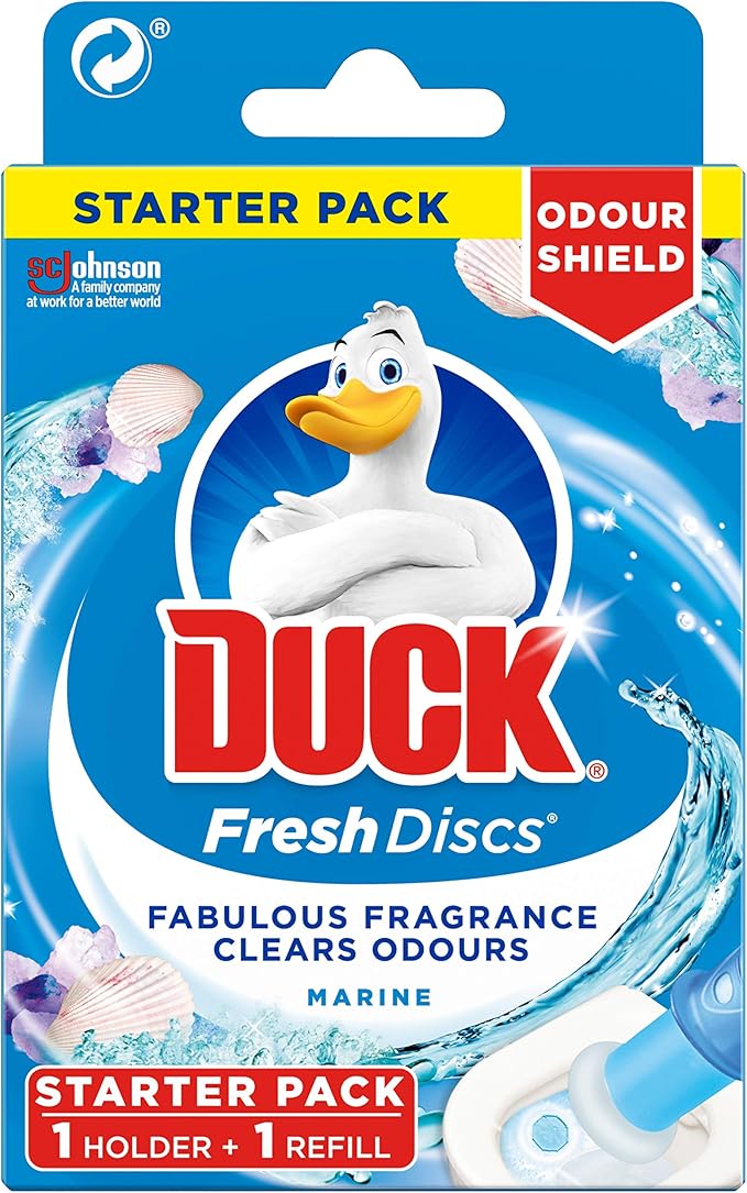 Duck Toilet Fresh Discs Holder Marine 36ml Amazon.co.uk Prime Pantry