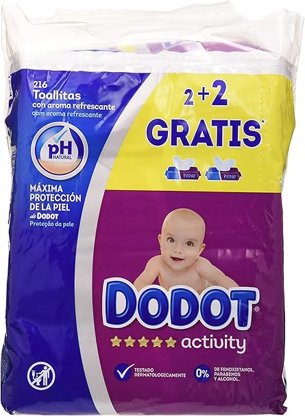 Dodot Activity Toallitas, 648 toallitas: Amazon.es: Salud y cuidado personal