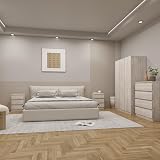 Seconique Malvern 3 Door Wardrobe Set Urban Snow, W 1150mm H 1800mm view 12