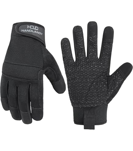 Amazon.com: Grease Monkey Gel-PRO Leather Hybrid Mechanic Gloves