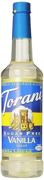 TORANI SUGAR FREE SYRUP, VANILLA, 25.4 OUNCE