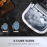 Daewoo 12kg Ice Maker Portable with Handle Two Size Options Self-Cleaning view 5