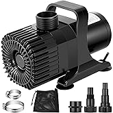 VIVOSUN 2600 GPH Submersible Water Pump with Barrier Bag, Ultra Quiet 200W Pond Pump for Pond, Waterfall, Fish Tank, Statuary
