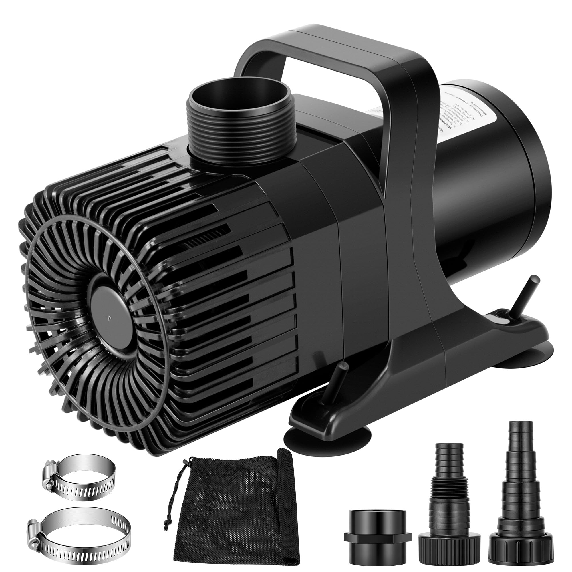Photo 1 of VIVOSUN 2600 GPH Submersible Water Pump with Barrier Bag, Ultra Quiet 200W Pond Pump for Pond, Waterfall, Fish Tank, Statuary, Hydroponic, 20Ft. Lift Height