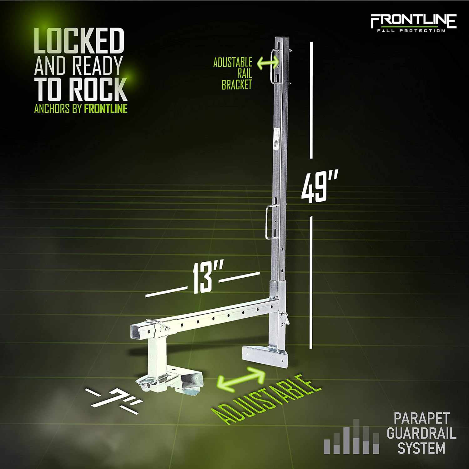 OSHA and ANSI Compliant Frontline Fall Protection WD49 Window/Door Jamb