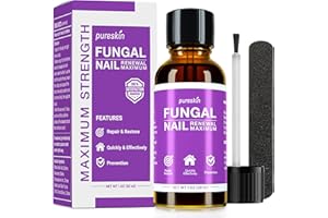 PURESKIN Toenail Fungus Treatment Extra Strength: Nail Fungus Treatment forToenails and Fingernail for Damaged Discoloration Nails 1.0 Oz