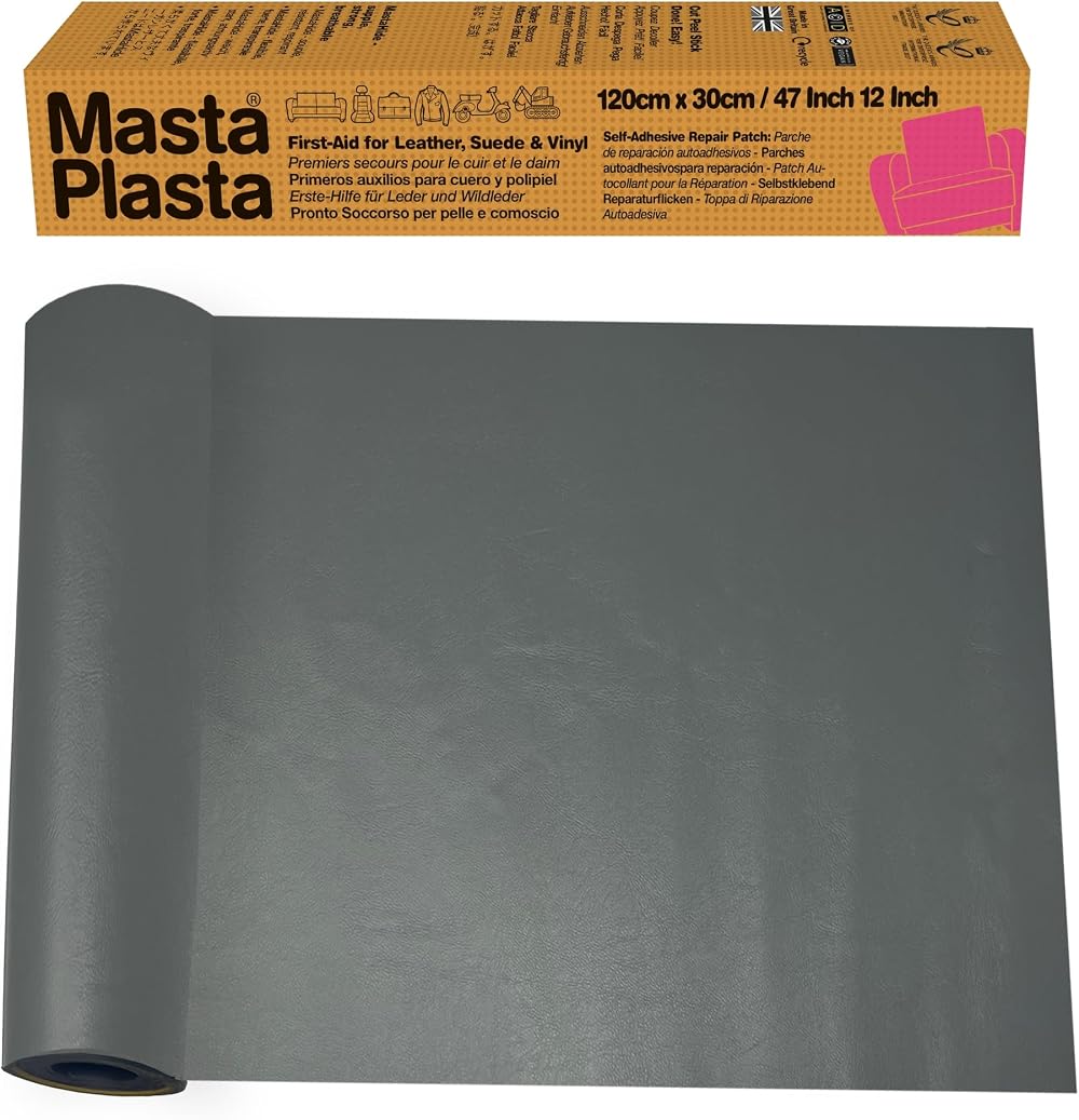 MastaPlasta The Original All-in-One Leather Repair Kit Grey 120x30cm