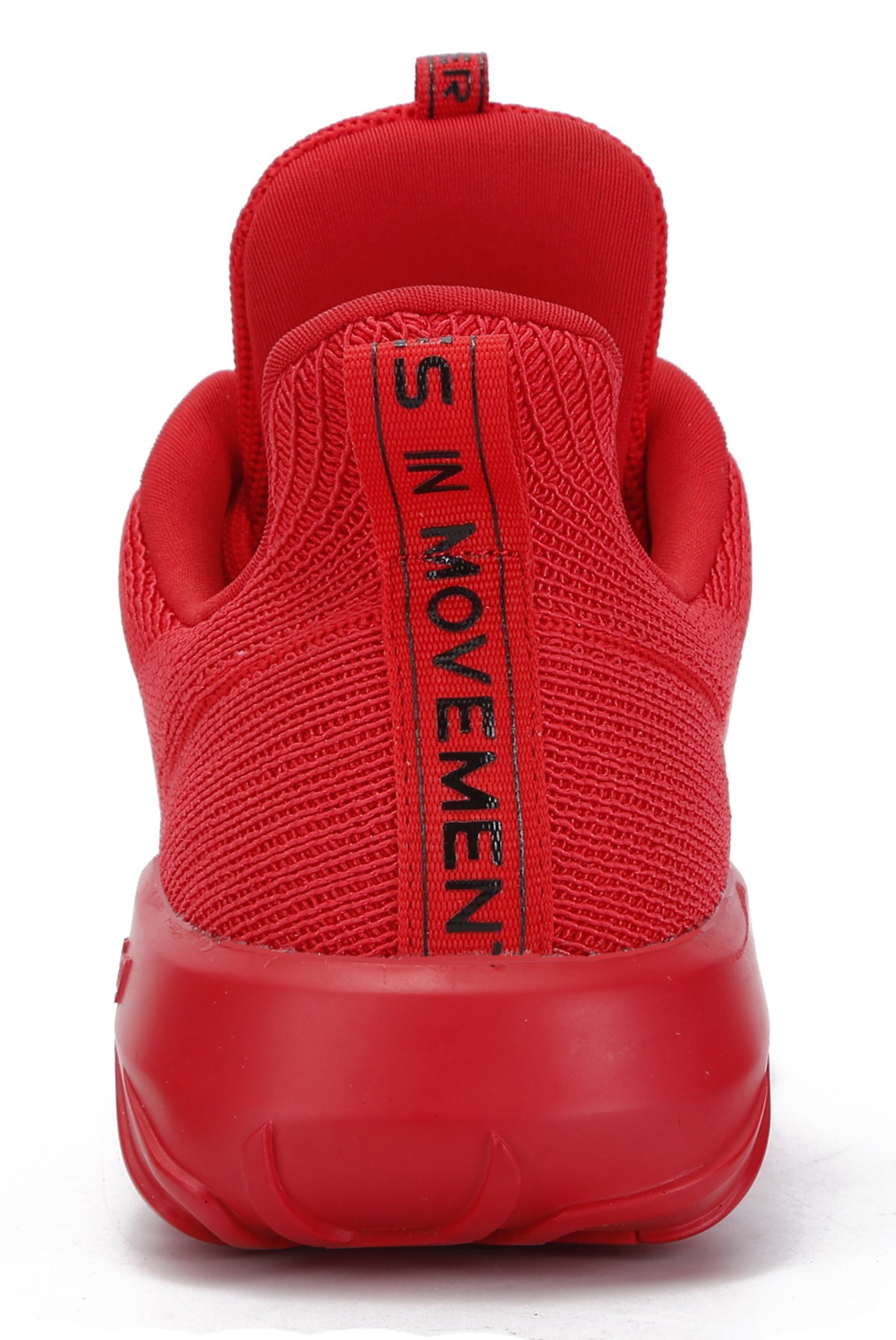 Soulsfeng Men Women Unisex Casual Fashion Sneakers Lightweight Breathable Athletic Sport Shoes (Men US9=EUR42.5=27CM, Red)