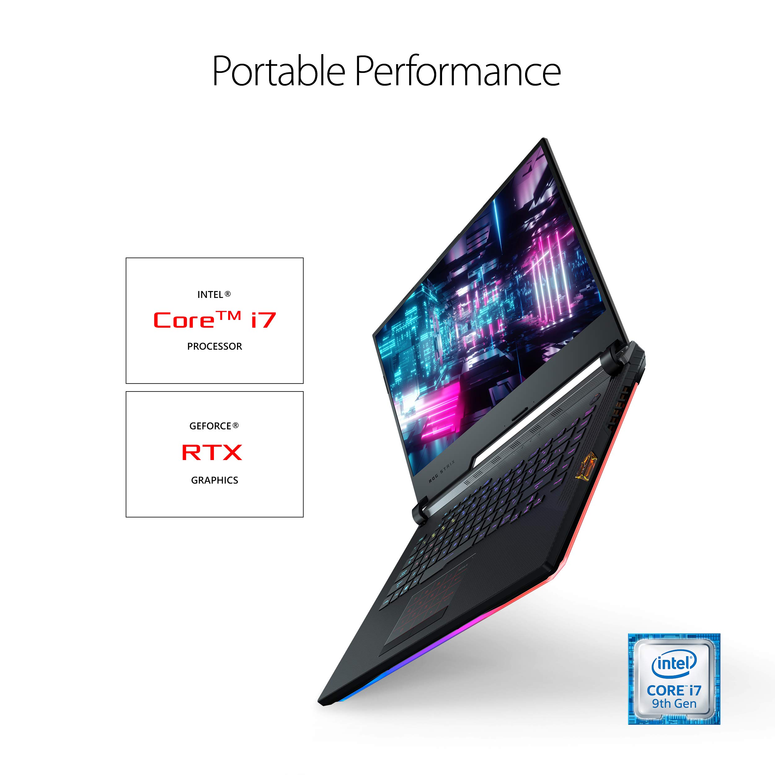 ASUS ROG Strix Scar III (2019) Gaming Laptop, 15.6” 240Hz IPS Type FHD, NVIDIA GeForce RTX 2060, Intel Core i7-9750H, 16GB DDR4, 1TB PCIe NVMe SSD, Per-Key RGB KB, Windows 10, G531GV-DB76