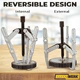 EffektWerk 3 Jaw Gear Puller 6 inch/15 cm Wheel Bearing Removal Kit view 6