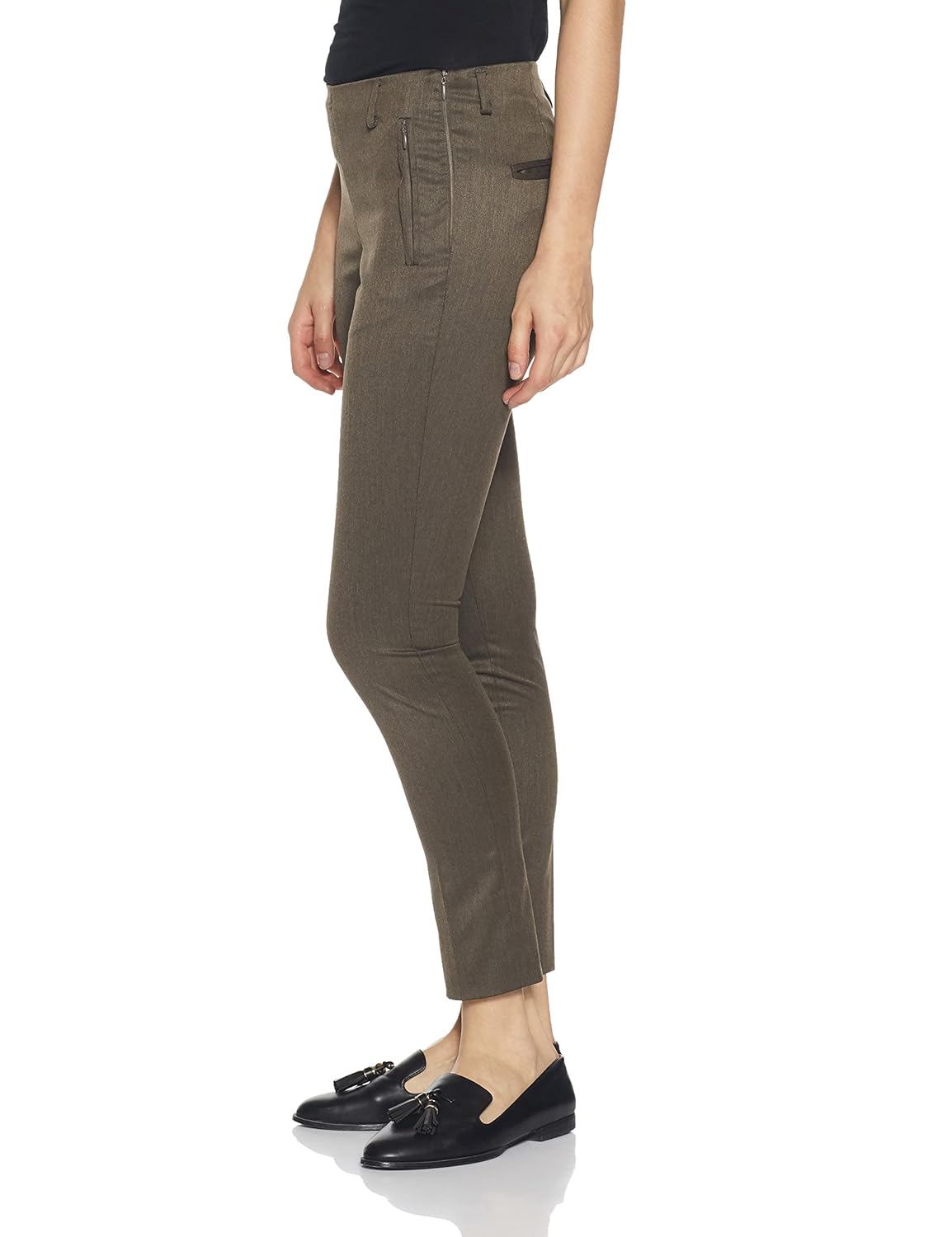 annabelle by pantaloons women's poly viscose lycra trouser