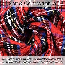 Pico Textiles 25 Yards Bolt Red and Black Tartan