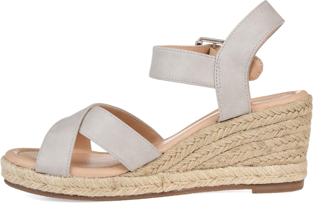 journee collection dryden espadrille wedge sandal