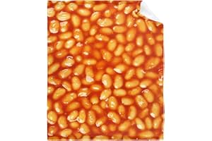VIRUDHAKA Blanket Bean Food Fleece Lightweight Throws Gift for Birthday Christmas Soft Flannel Blankets for All Season Bed Sofa 50"x40" Small for Kids