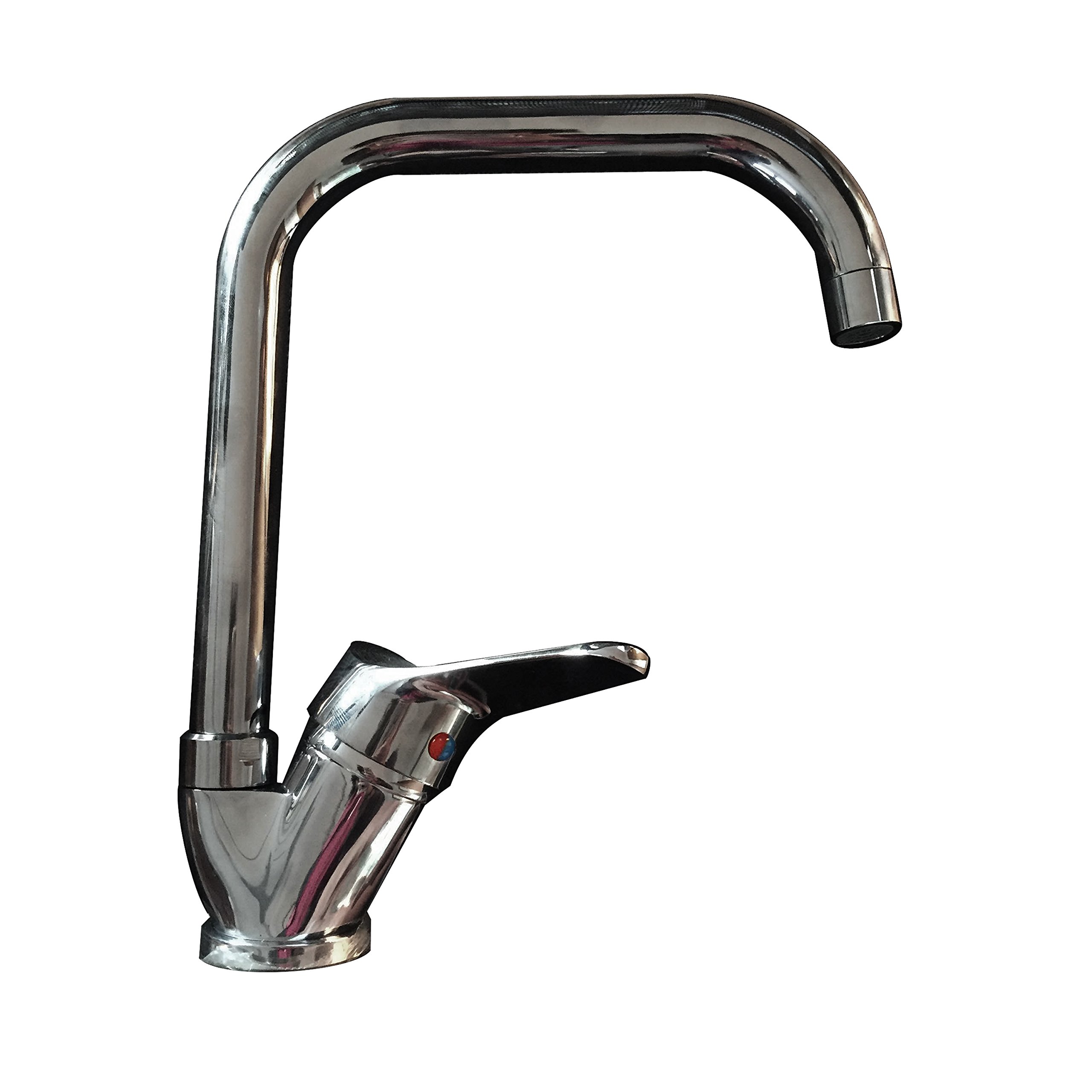 ambrosiana SEI14061111 Kitchen or Laundry Sink Mixer Tap, Series Six, Chrome, Brass