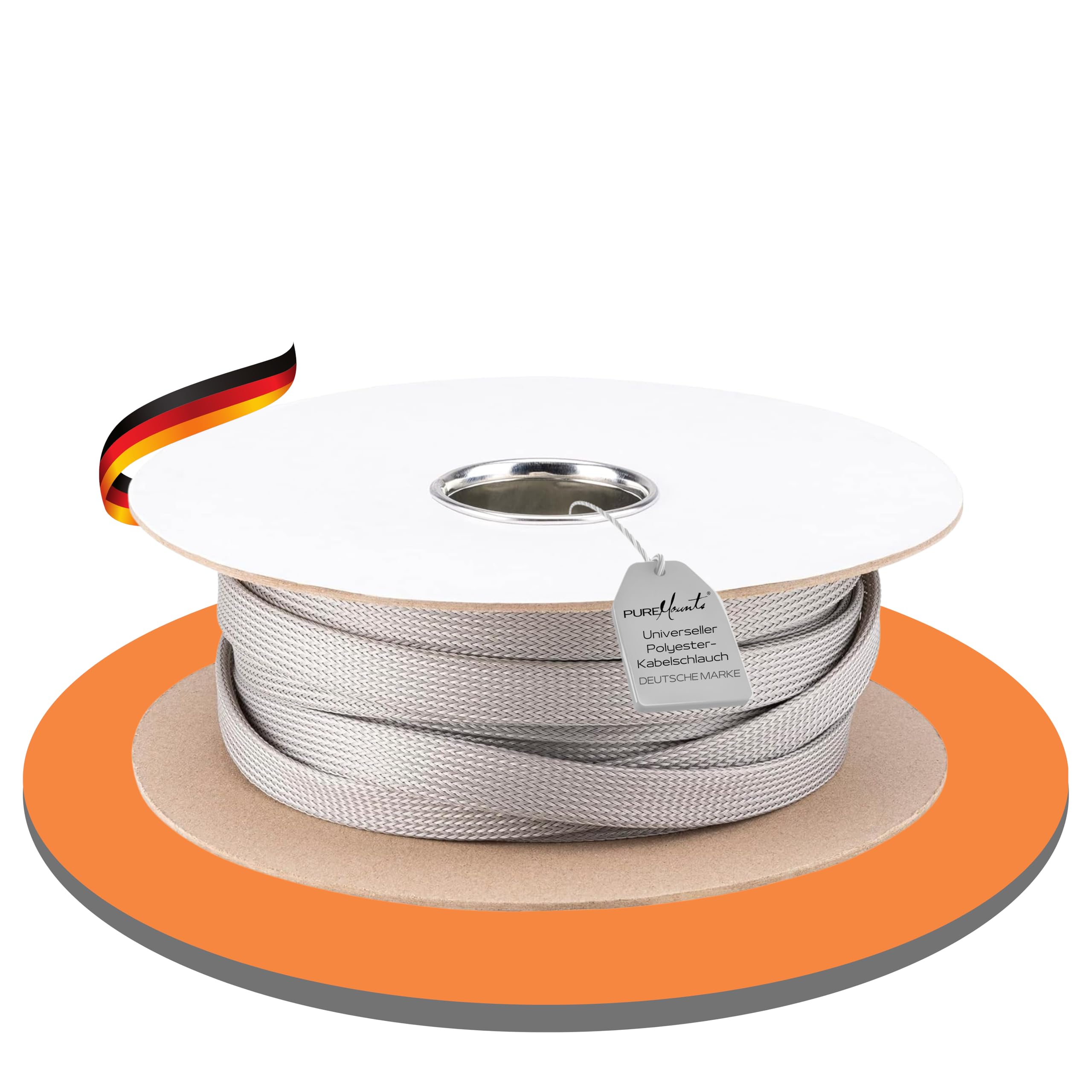 PureMounts PM Zccs Socks BJC-85 Universal Polyester Cable Tube, even Zusammenziehend with Velcro Closure