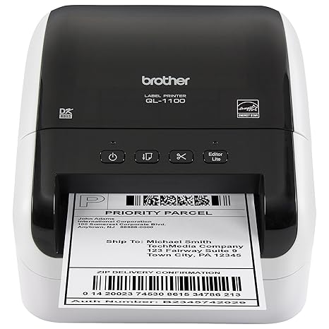 Brother Ql 1100 Wide Format Postage And Barcode Professional