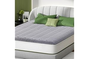 Ceekliybear Premium Foam Mattress Topper – Supportive Bed Topper for Back Pain Relief, Hypoallergenic & Breathable Mattress P