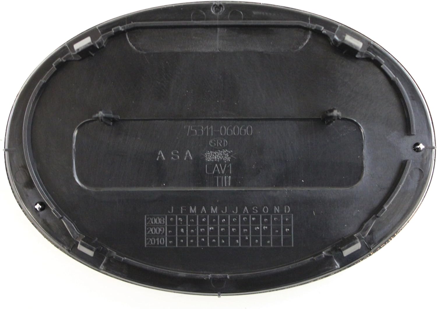 NEW 2007-2009 TOYOTA CAMRY HOOD GRILL BLACK /& CHROME GRILLE EMBLEM 75311-06060